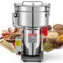 Molino eléctrico para granos VEVOR de 2500g, 3400W, 32000 RPM, máquina pulverizadora de acero inoxidable para granos secos, especias y nueces (tipo oscilante 270°)