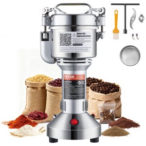 Molino eléctrico de granos VEVOR 150g, 850W, alta velocidad, para especias, cereales y café, tipo recto