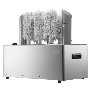Máquina pulidora de copas eléctrica comercial con 8 cepillos, capacidad de 660 vasos por hora