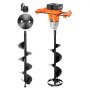 Taladro eléctrico para hielo de 40V, 2 en 1 con broca de 8 pulgadas, juego de 2 piezas