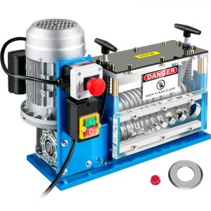 Máquina eléctrica peladora de cables, automática 370W, rango 0.06-1.5 pulgadas, 11 canales, 10 cuchillas, modelo SMS-038