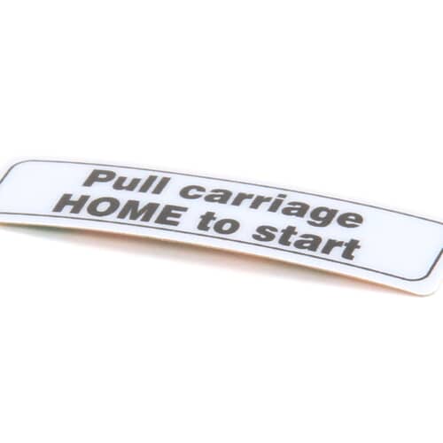 Hobart 00-477733 Label, Home Start