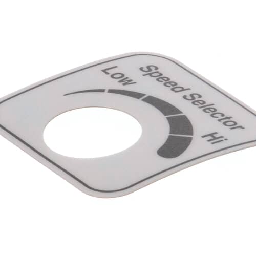 Hobart 00-478265 Label, Speed Select (Domestic)