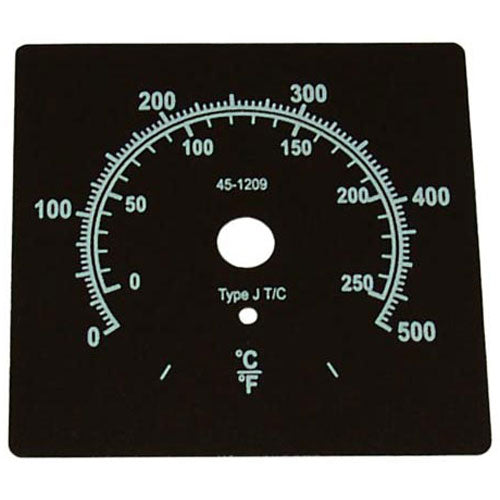 DIAL PLATE 3 D 0-500 for Vulcan Hart 00-770516