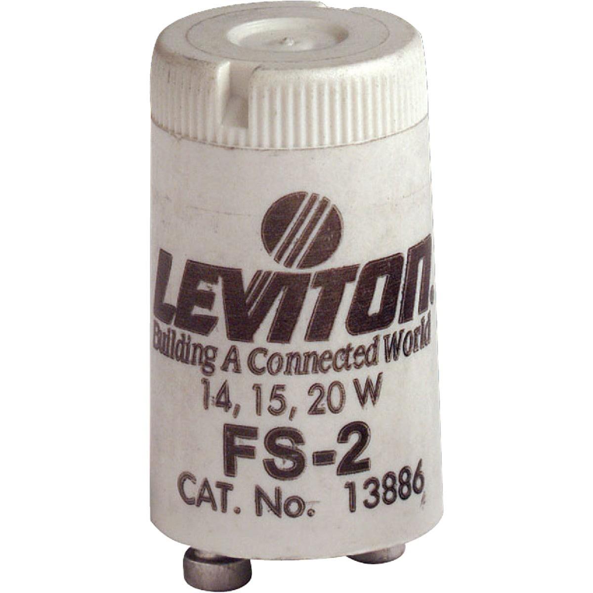 Leviton 002-13886-000 14W/15W/20W 2-Pin T8 FS-2 Fluorescent Starter