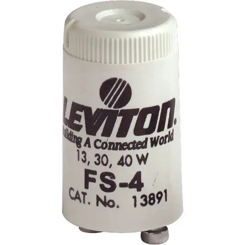 Leviton 002-13891-000 13W/30W/40W 2-Pin T8 FS-4 Fluorescent Starter