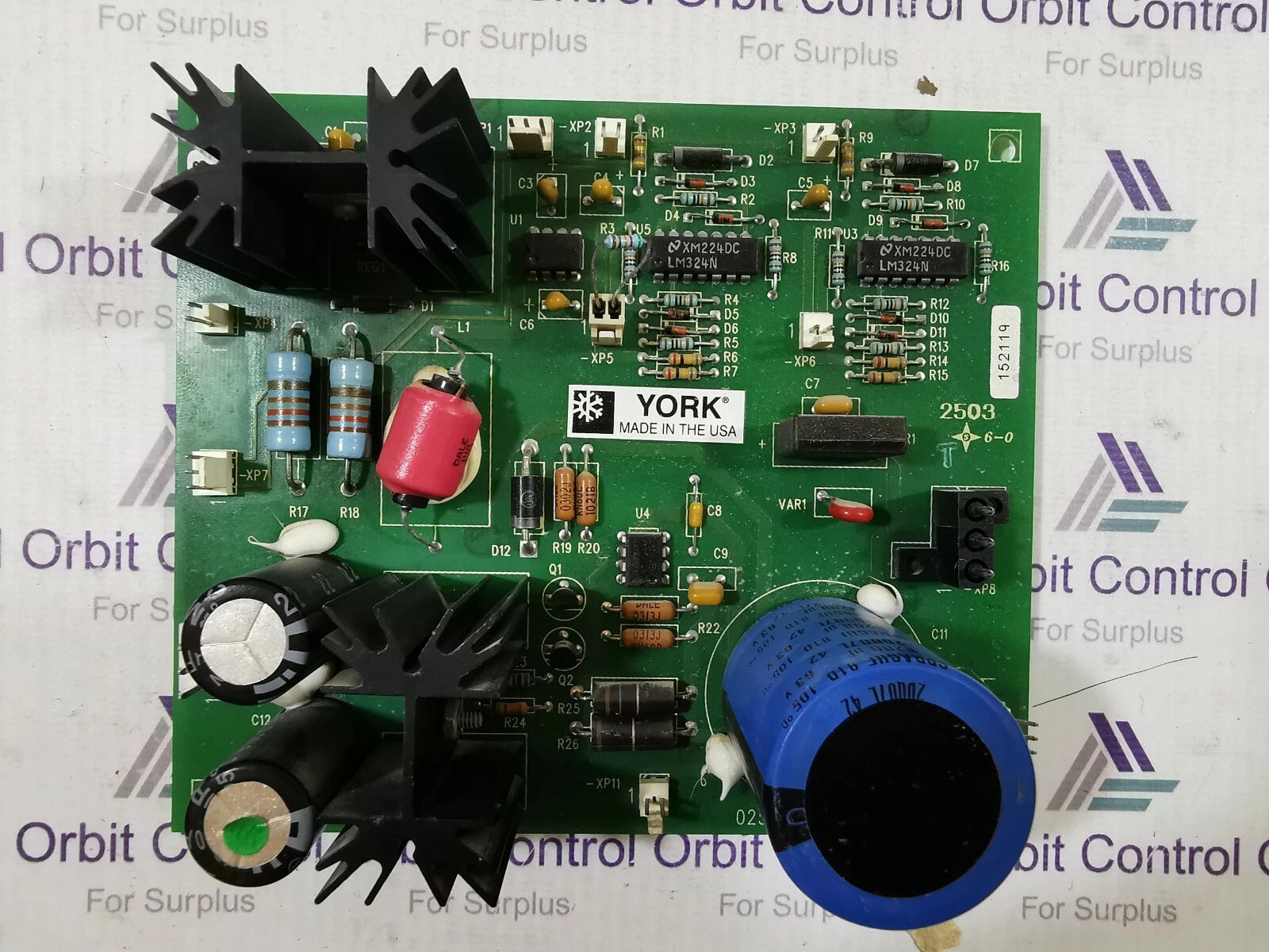 YORK 025L02408-000 PCB Power Supply Board