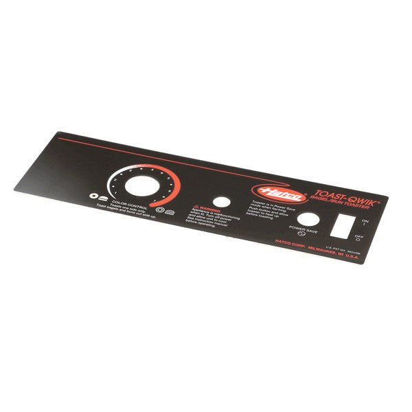 Control Plate TQ Bagel No Heat Replacement 07.01.289.00 for Hatco