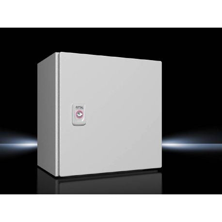 Rittal 1034000 AX Series Compact Enclosure With (1) Gland Plate, 300 mm W x 210 mm D x 400 mm H, NEMA 4