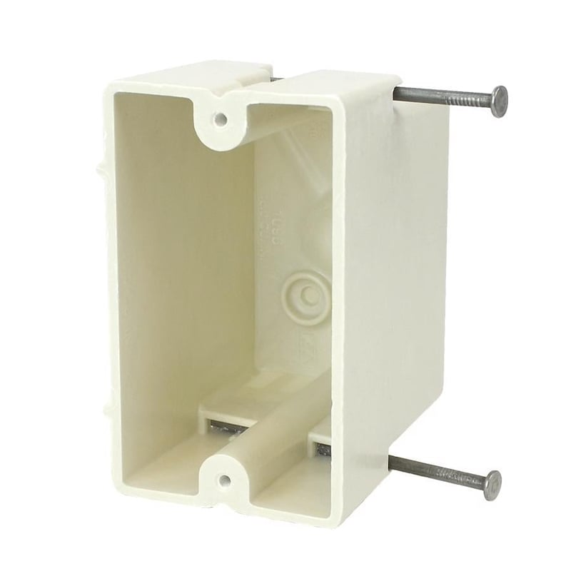 Allied Moulded Products 1096-N 1 Gang 3IN Deep Electrical Switch Box, New Work