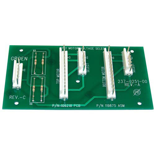 Control Board Voltage 6.35 inches 119875 for Groen 119875