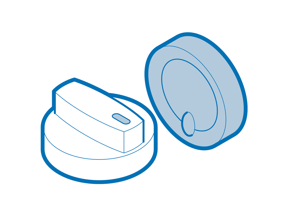 Midea 12131000003655 Freezer Thermostat Knob