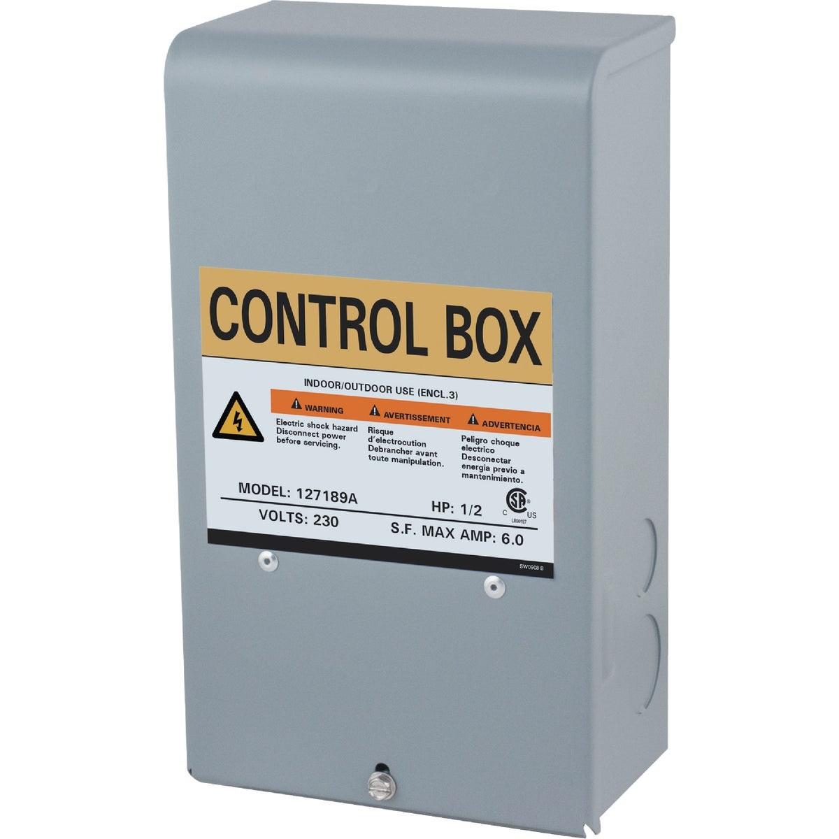 Star Water 127189A 1/2 HP 230V Quick Disconnect Pump Control Box