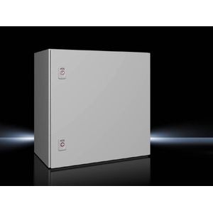 Rittal 1360000 AX Series Compact Enclosure With (1) Gland Plate, 600 mm W x 350 mm D x 600 mm H, NEMA 4