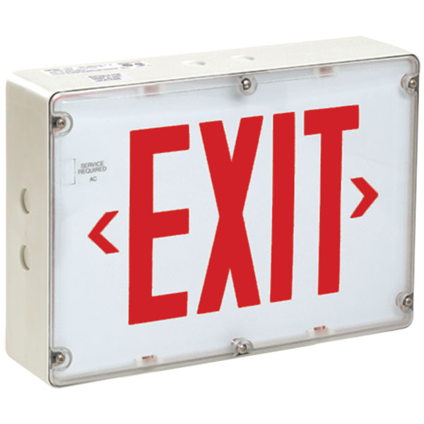 Exit Signs and Emergency Lighting 146EE Wet Location Exit Sign