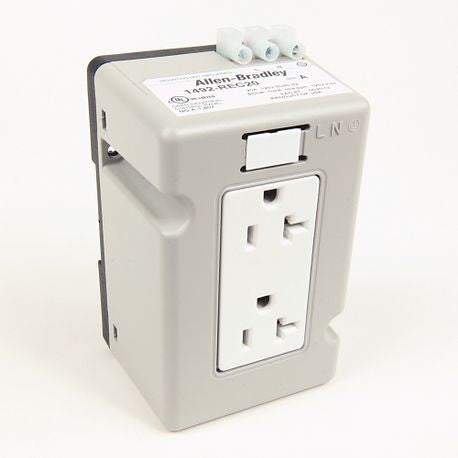 Allen-Bradley 1492-REC15G 15 Amp DIN Rail Mounting Receptacle