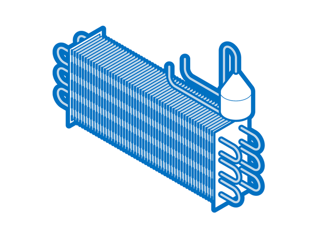Midea 15831000004543 Component Supplying Fin Evaporator