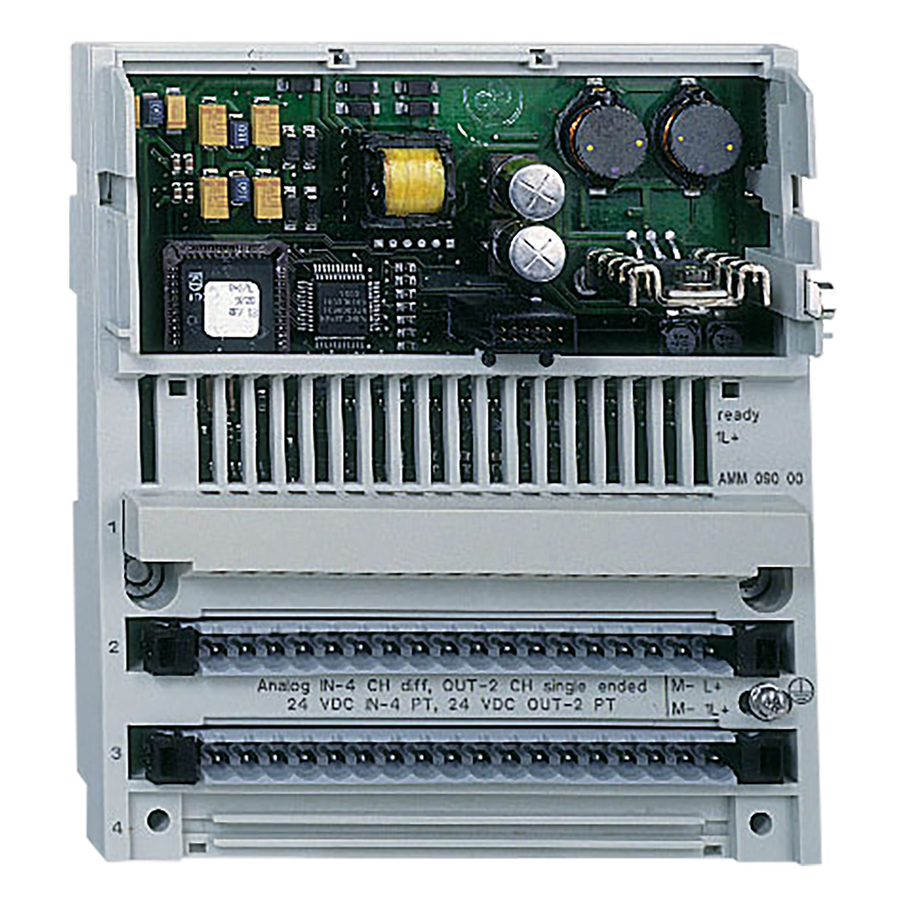 Schneider Electric 170AMM09000 Square D 24 VDC 200 mA 8-Input 4-Output Discrete and Analog I/O Base