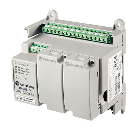 Allen-Bradley 2080-LC20-20QWBR Micro820 20 I/O Ethernet/IP Controller