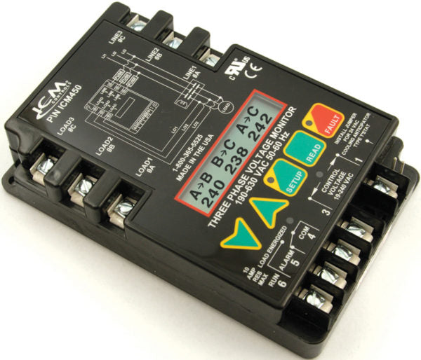ICM CONTROLS 24-ICM450 3-Phase Line Voltage Monitor