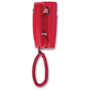 Cortelco 255447VBANDL No Dial 2554 Wall Phone Red Replacement MPN