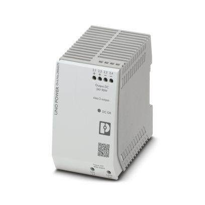 Phoenix Contact 2904371 Primary-Switched UNO POWER Power Supply DIN Rail Mount 2-Phase Input 24Vdc/90W Output