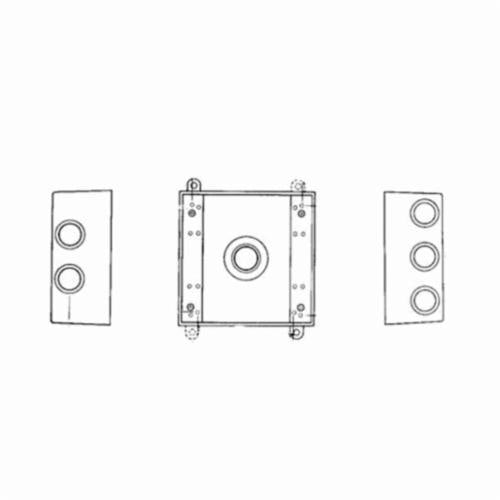 Red Dot 2IH5-2 Two Gang Universal Weatherproof Box 31 Cubic Inches 3/4 Inch