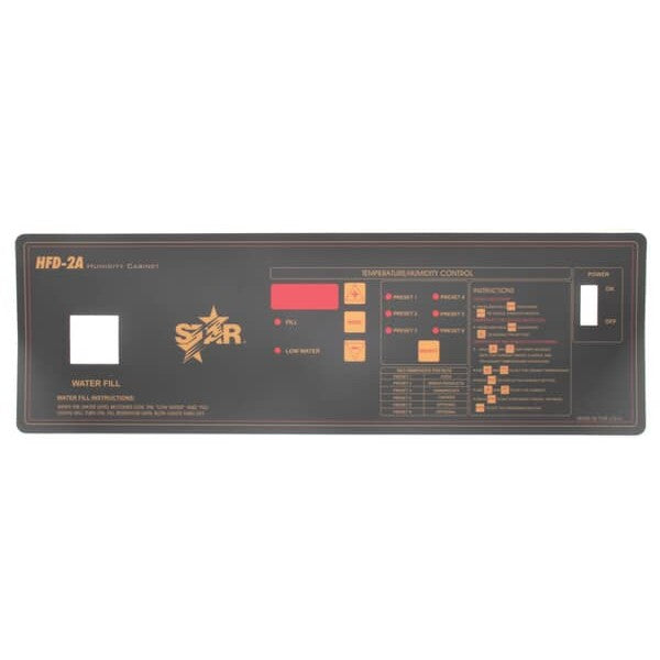 Control Label HFD-2A Replacement 2M-Z4180 for Star Mfg
