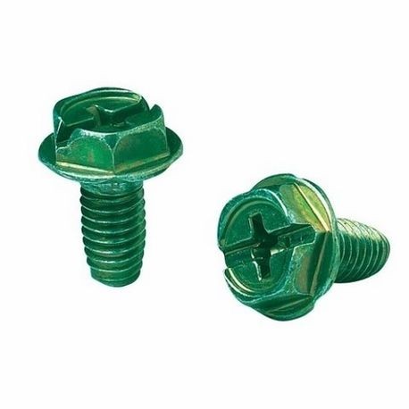 Ideal 30-3594 Grounding Screw, Zinc-Plated Steel, Package: 100/Jar, ASTM 1929
