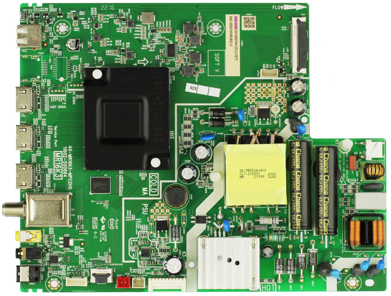 TCL 30800-000586 Main Board for 40S355 LED TV