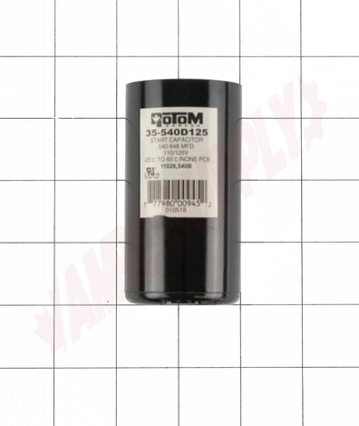 ICM CONTROLS 35-540D125 ALLTEMP 540-648MFD 110/125V Round
