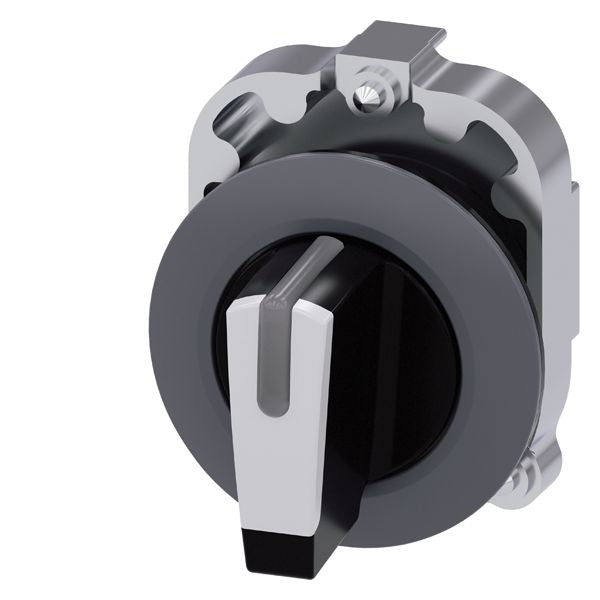 Siemens 3SU1062-2DL60-0AA0 Sel Sw, 3Pos, Mtnd, Short Handle, Wht