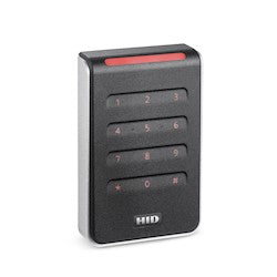 HID GLOBAL 40KNKS-02-0002BL Signo40K, Wall mount w/Keypad, 13.56mHz Profile, OSDP/Wiegand, Pigtail, Mobile Ready