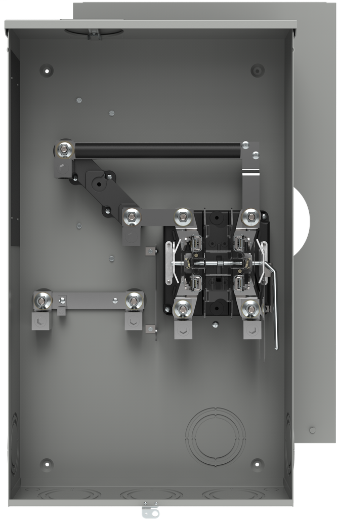 Talon 44704-8265 600 VAC 320 Amp 1-Phase 3-Wire 4-Jaw 1-Position Lever Bypass Ringless Meter Mounting Equipment