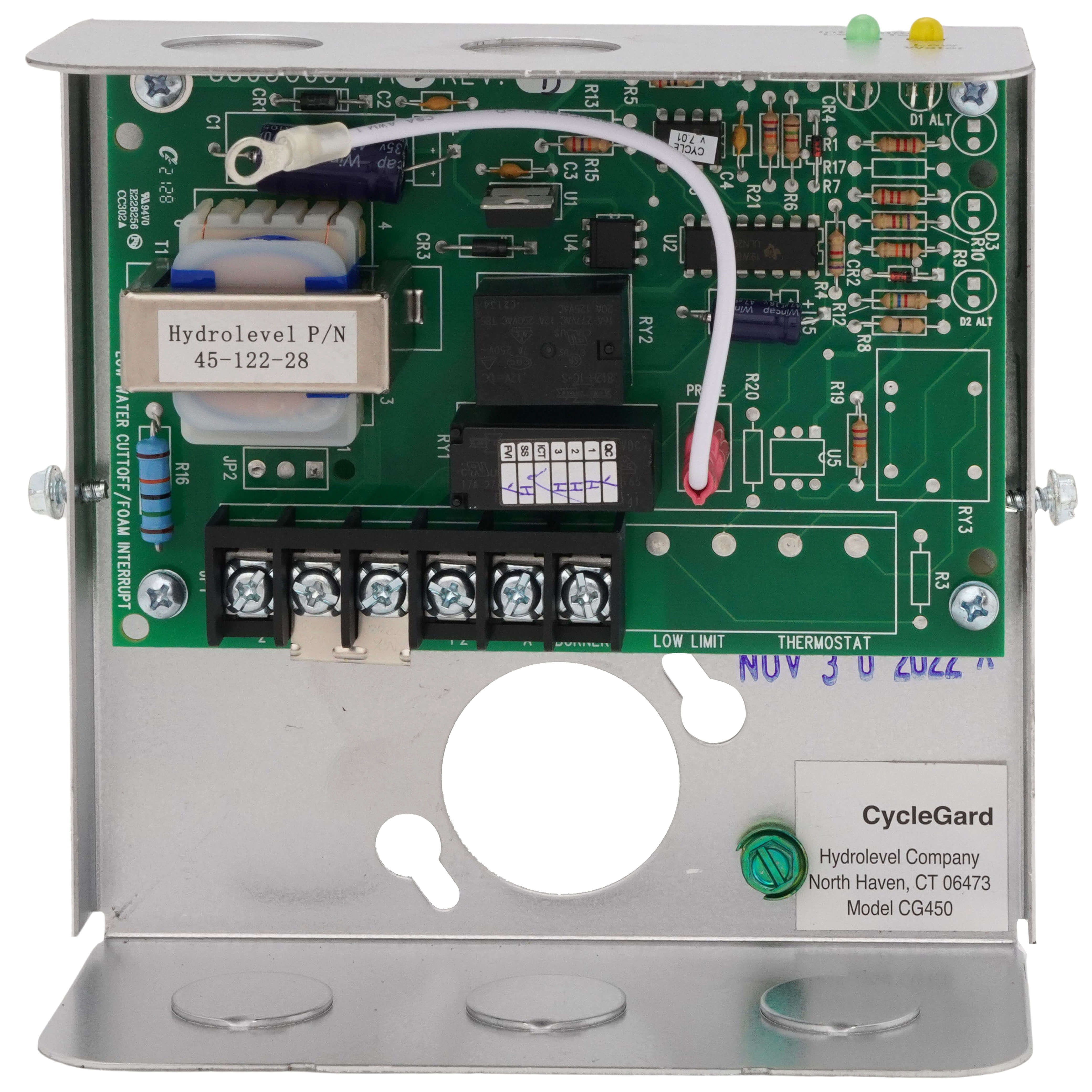 Hydrolevel 45-460-1560 CycleGard CG450-1560 Low Water Cutoff w/ 15 Minute Intermittent Level Test - 120V