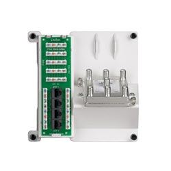 Leviton 47603-DP6 Compact Series 4-Telephone, 4-Data, and 6-Way Video Panel