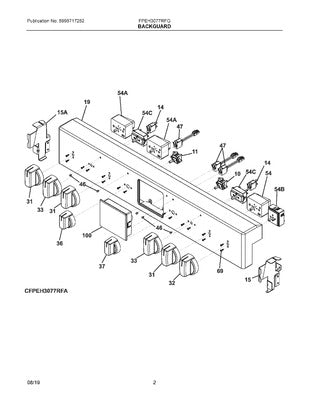 Electrolux 5304517742 Wiring Harness Infinite Switch