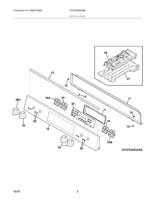 Electrolux 5304529016 Harness Wiring Macs Panel To U