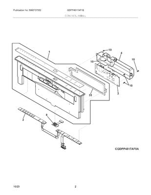 Electrolux 5304535888 PCBA GEM3G FIA 4517 ESTAR7
