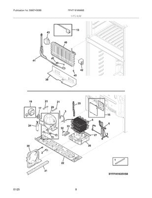 Electrolux 5304537124 S/A-Mainboard & Housing ERF300