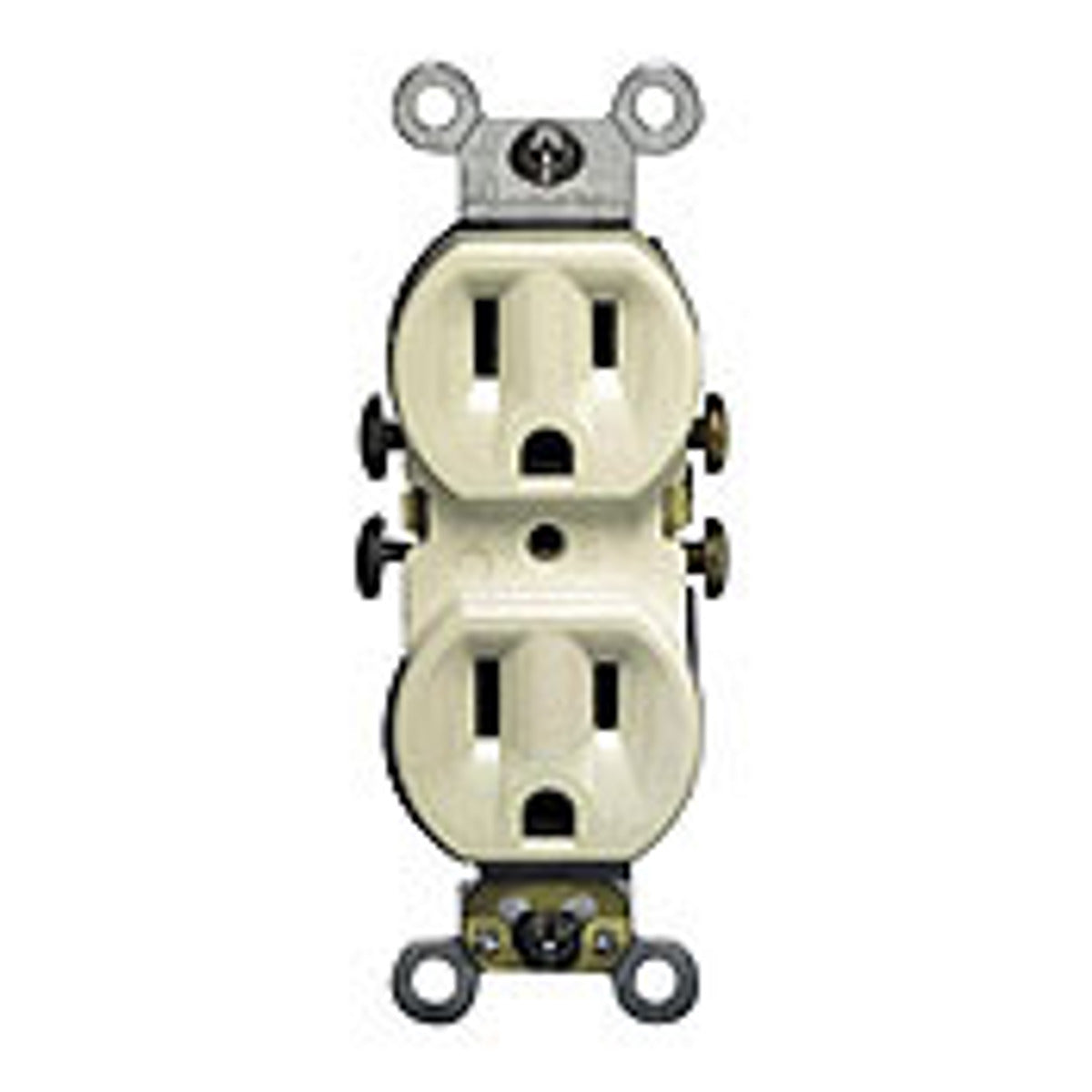 Leviton 5320-S Duplex Receptacle 15 Amp 125 Volt NEMA 5-15R