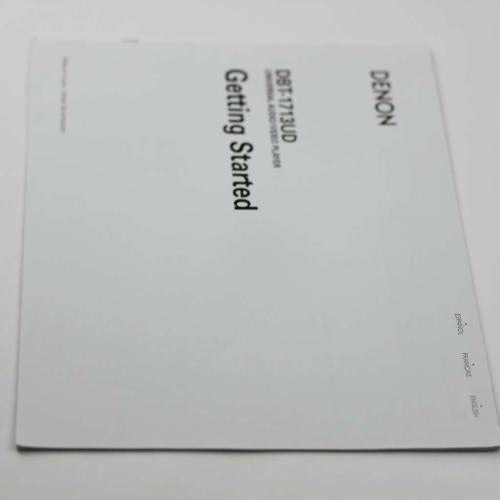 Denon 54111084900AD QUICK MANUAL DBT1713UD
