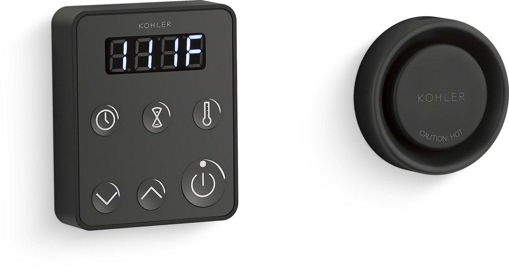 Kohler 5557-BL Invigoration Series Steam Generator Control Kit in Matte Black