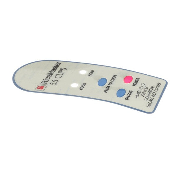 CONTROL HOUSING LABEL for Town Foodservice Equipment 57155-L