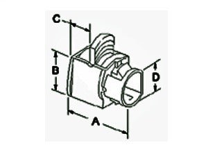 Bridgeport 620-NM Connector, Snap-In, PVC, Nylon, Size K.O. 1/2 Inch