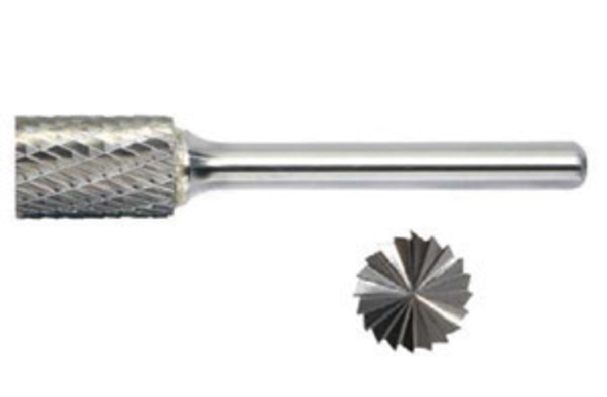 RADNOR 64006956 RADNOR SB-5DC 1/2 X 1 Cylindrical (End Cut) Shape Double Cut Carbide Burr