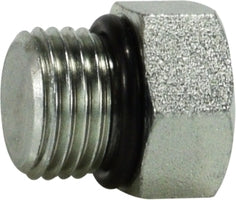 Midland 6408O5 1/2-20 OR Hex HD Plug Hydraulic Steel O-Ring Adapter