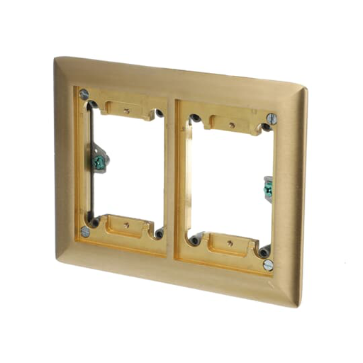 ABB 642-P-CACB Brass Carpet Activation Kit Flush Service 2-Gang